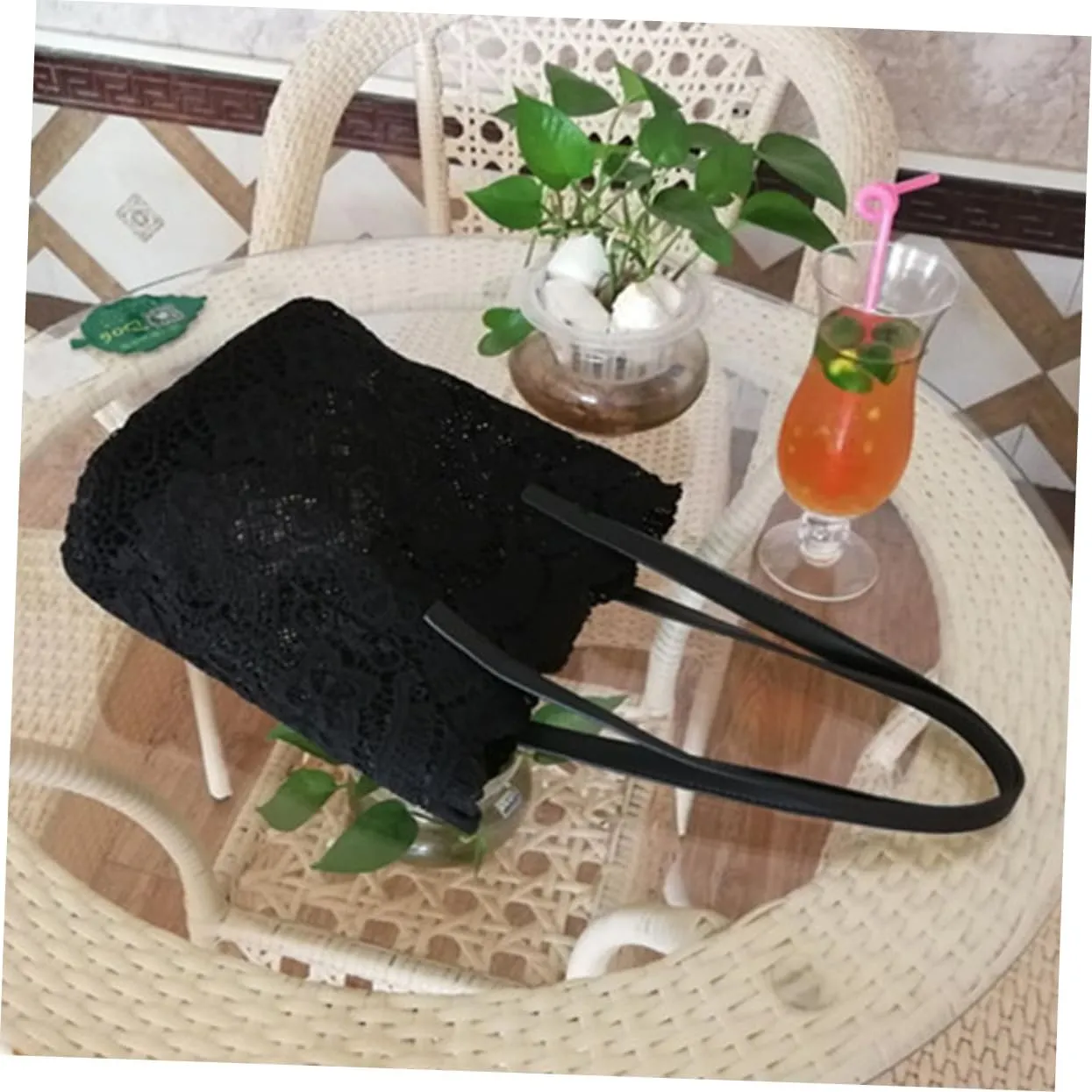 Women Shoulder Bag Women Bag Lace Bag Large Capacity Bag Beach Bag Miss Korean