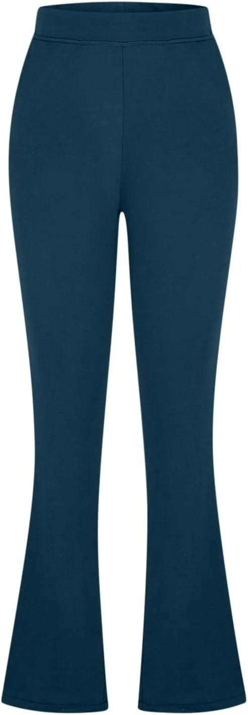 Womens Bootcut Dress Pants Stretchy Yoga Work Trousers High Waist Casual Flare Slacks Office Business Lounge Clothes