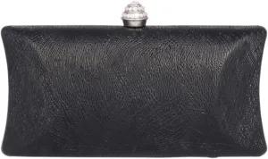 Womens Clutch Wedding Party Handbag Evening Bag With Rhinestone Snap Closure