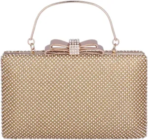 Womens Luxury Clutch Crystal Hardcase Wedding Party Handbag Elegant Evening Bag Clutch