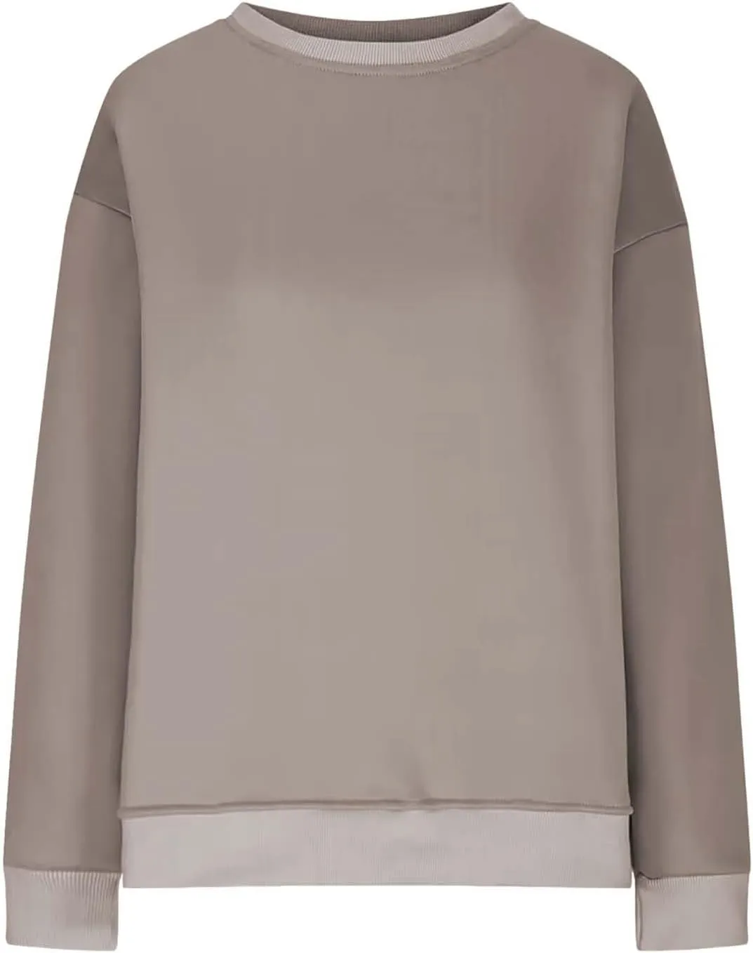 Womens Oversized Sweatshirts Side Slit Crewneck Long Sleeve Tops Loose Pullover 2024 Fall Women Extra