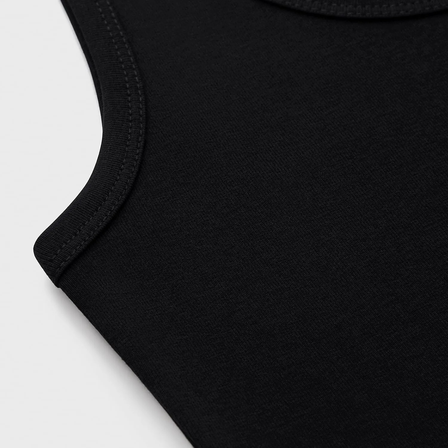 Women's Sleeveless Crop Top Cotton Basic Scoop Neck Tank Tops, Ribbed Casual Summer Cropped Shirt for Women