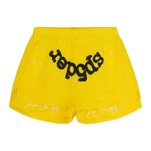 YELLOW OG WEB DOUBLE LAYER SHORTS
