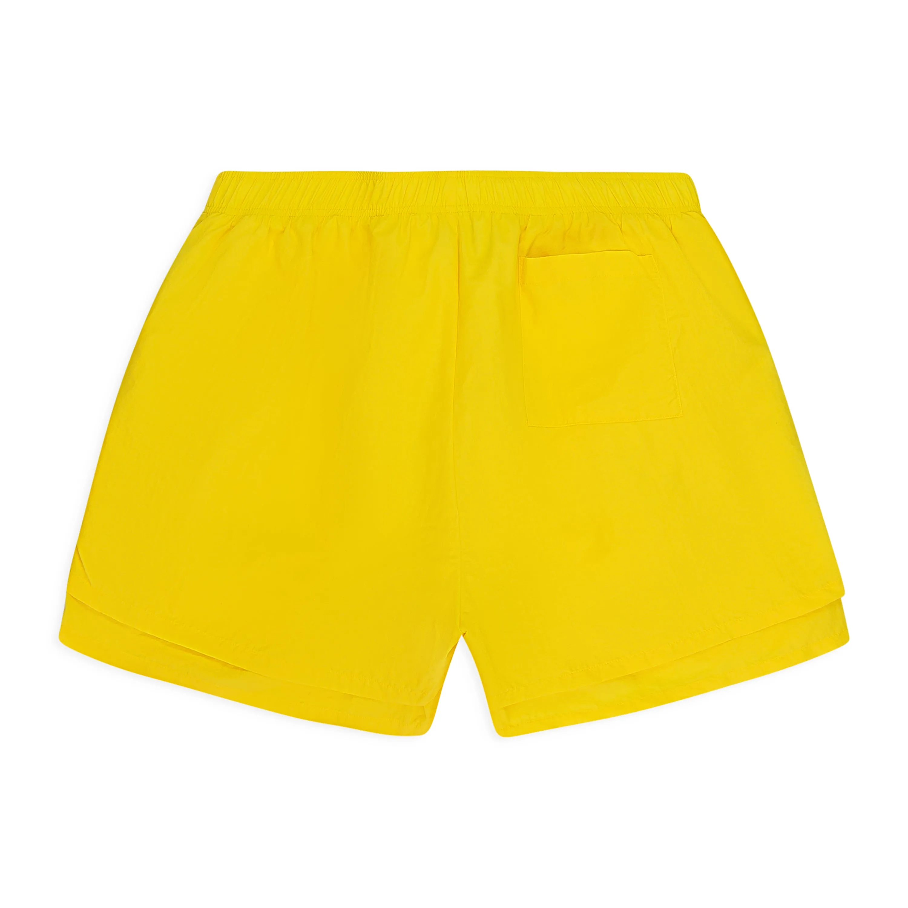YELLOW OG WEB DOUBLE LAYER SHORTS