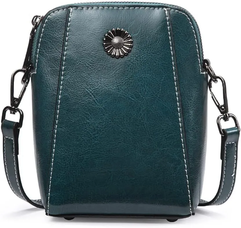 Yohora Women's Handbag Shoulder Purse Genuine Leather Crossbody Satchel Small Cell Phone Wallet
